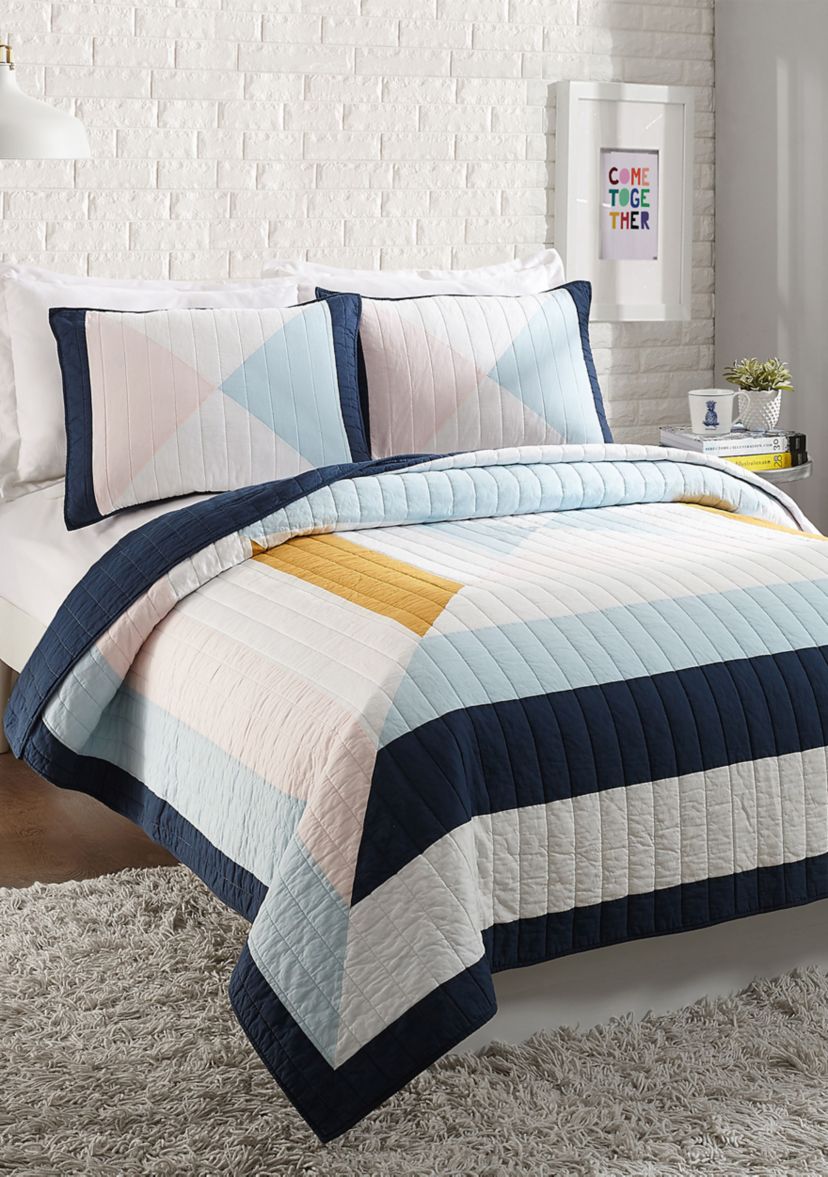 Diamond Patchwork Quilt Set by Ampersand Design Studio