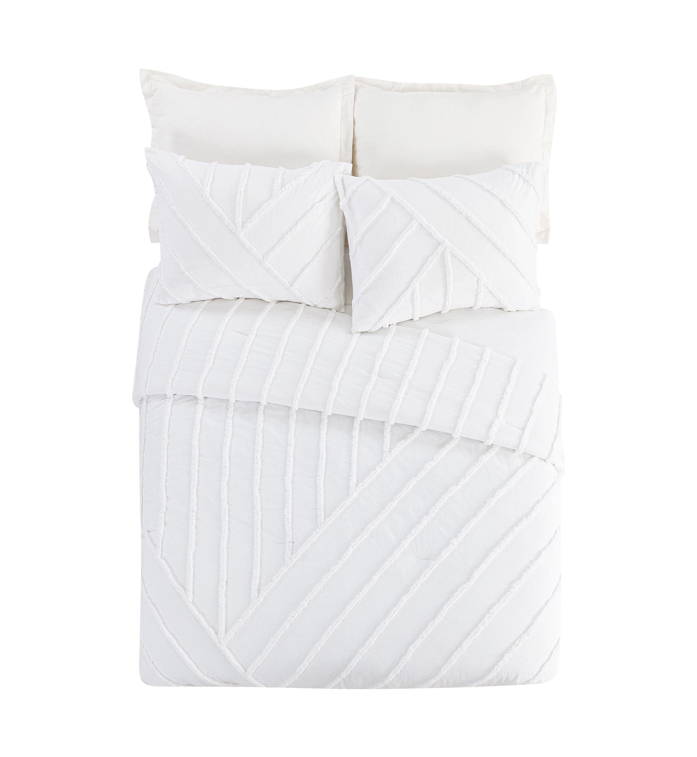 Chenille Chevron Comforter Set