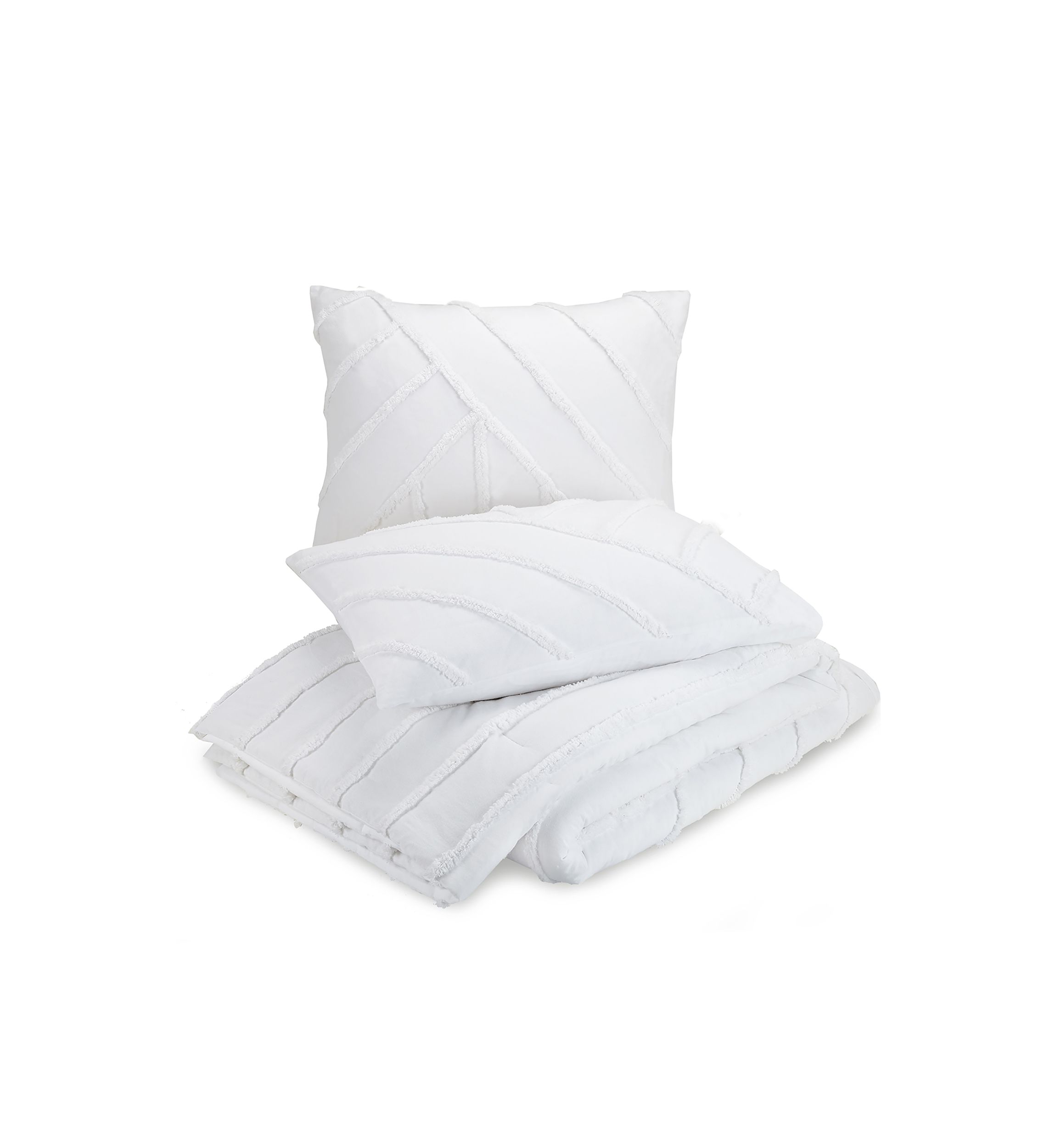Chenille Chevron Comforter Set