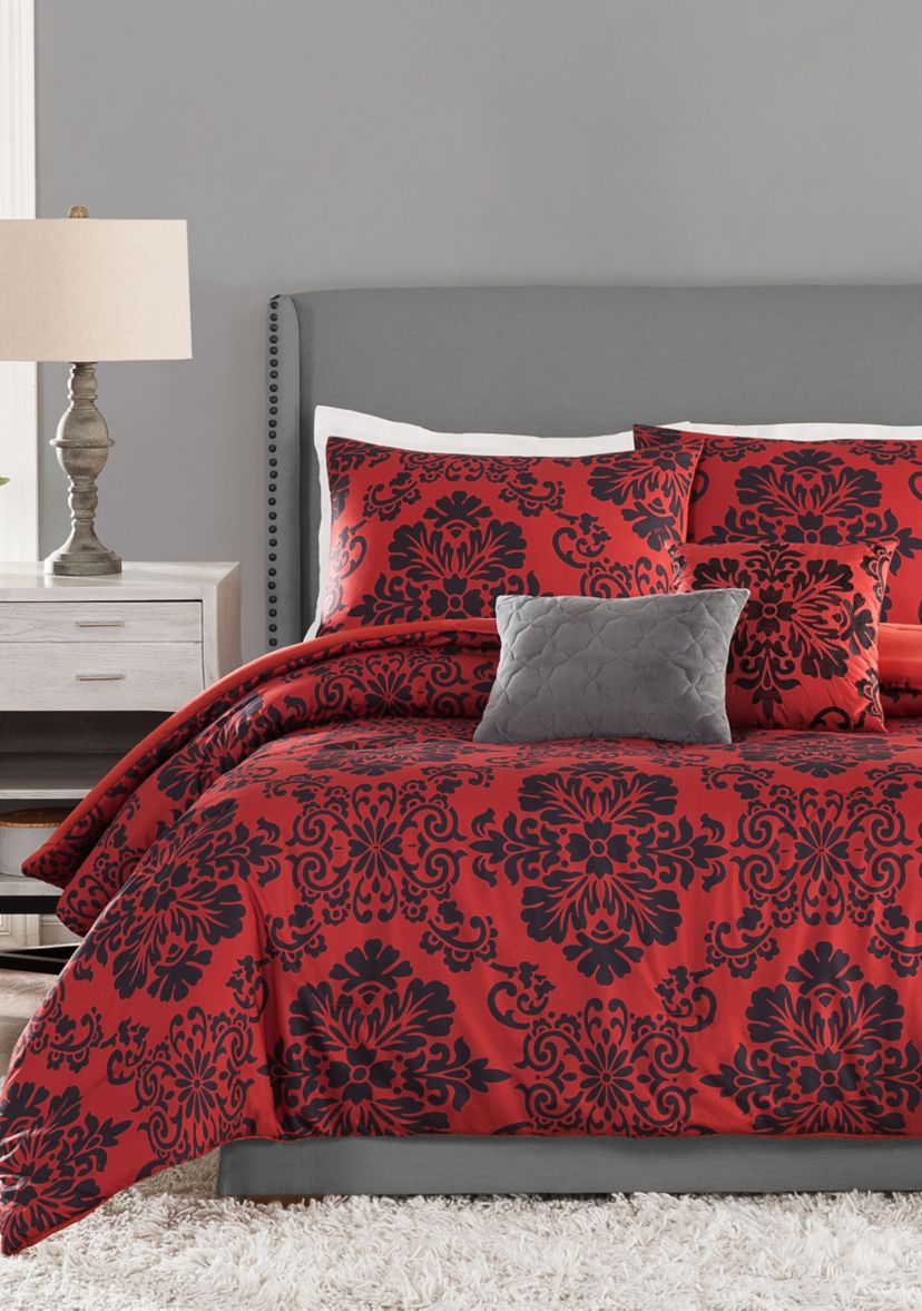 Damask Medallion Comforter Set