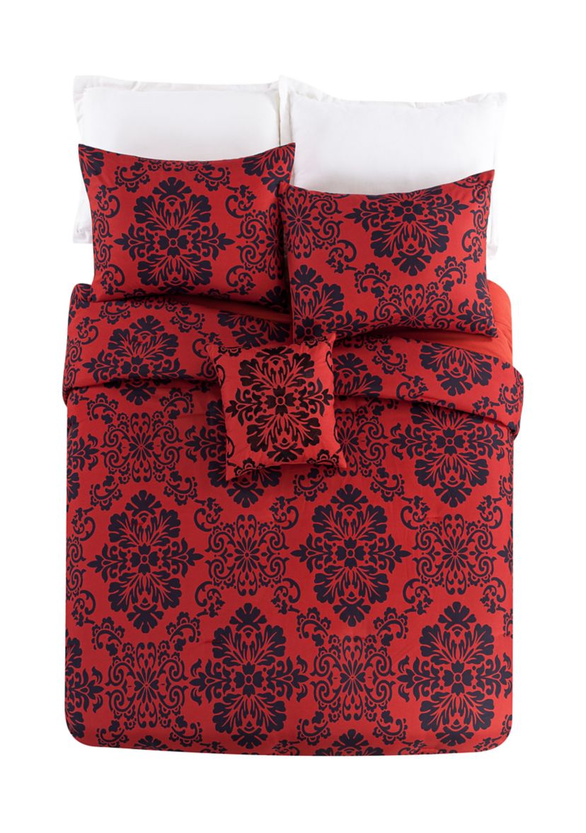 Damask Medallion Comforter Set