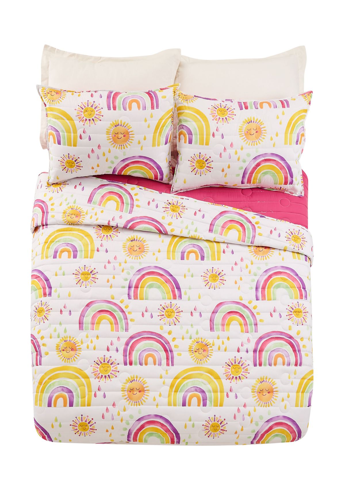 Rainbows and Sun Quilt Set