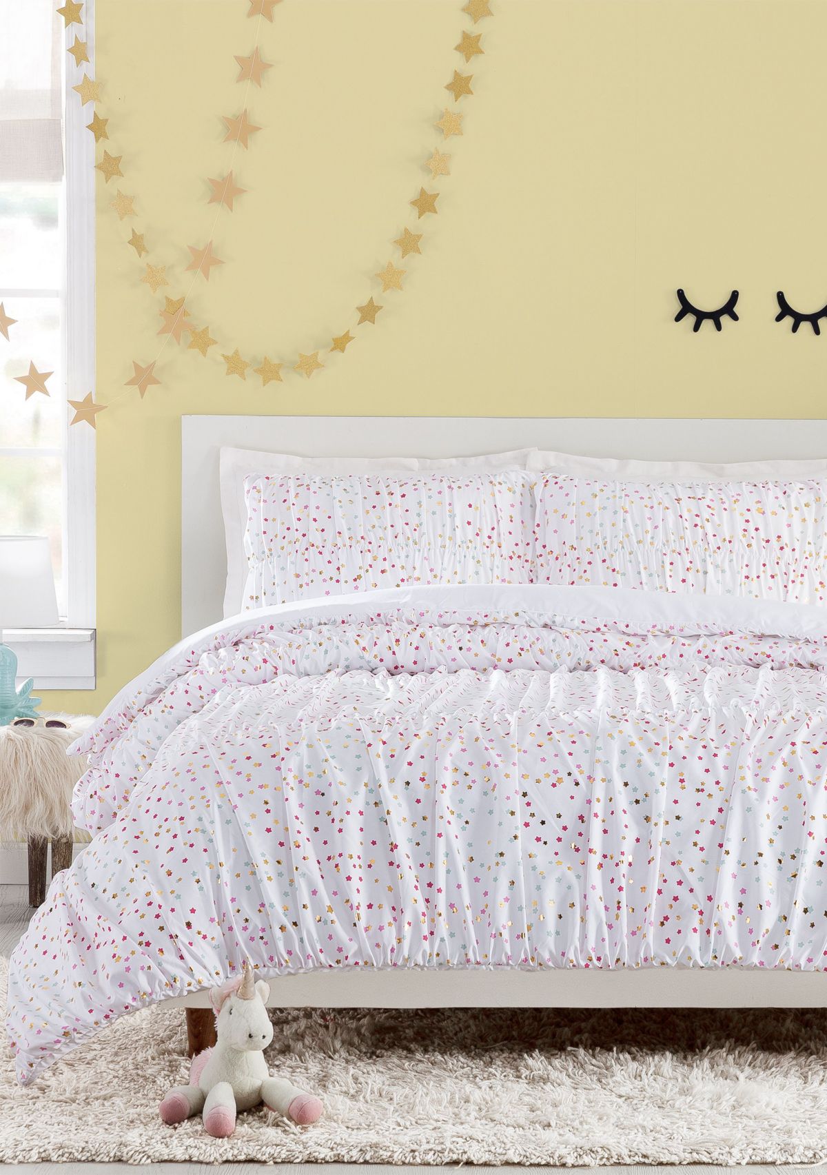 Iridescent Stars Comforter Set