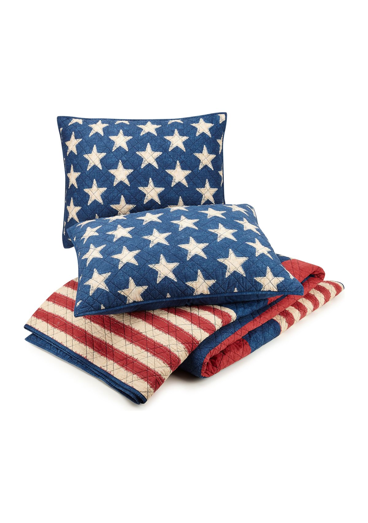 Americana Patch Quilt Set