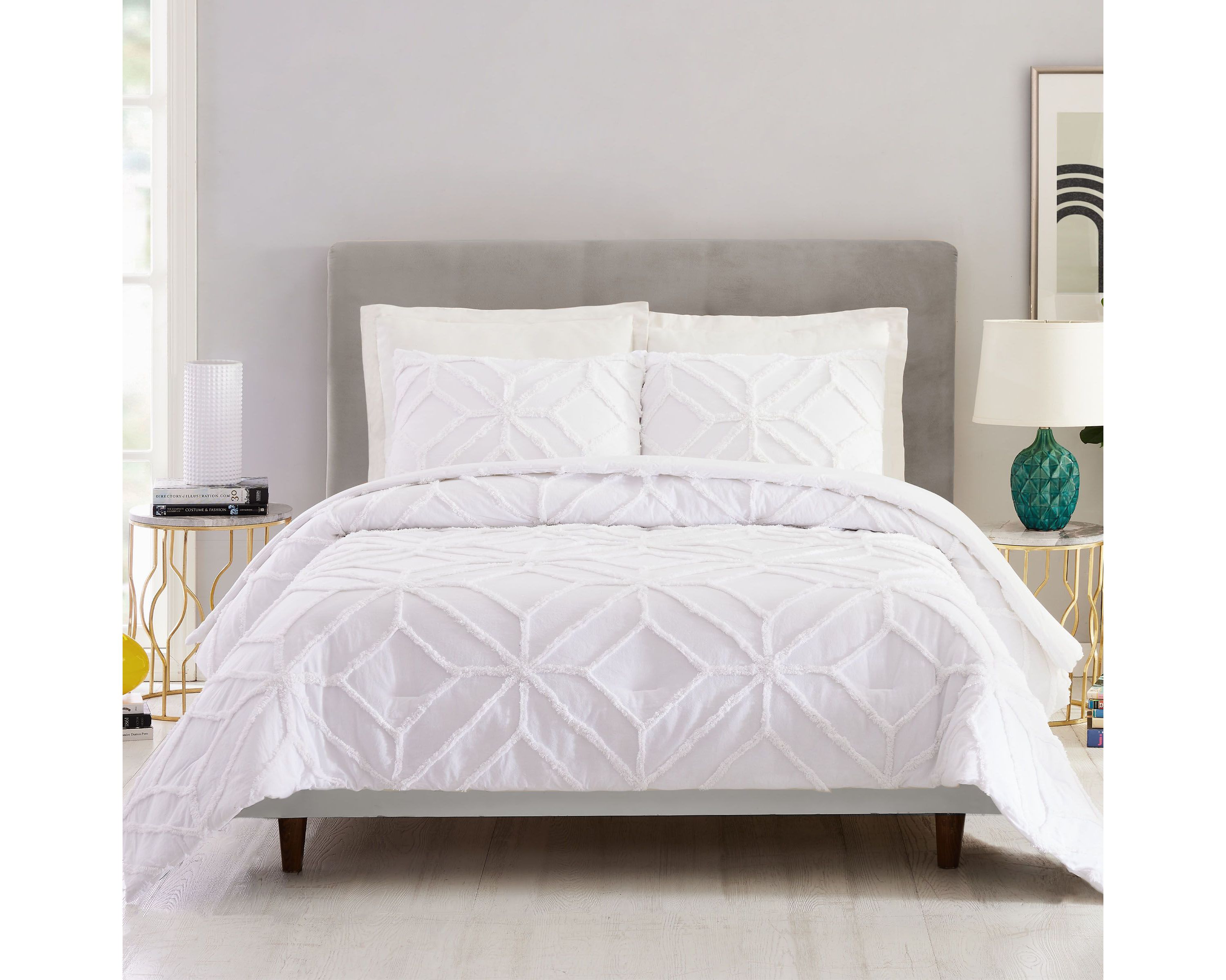 Tufted Chenille Duvet Cover Set