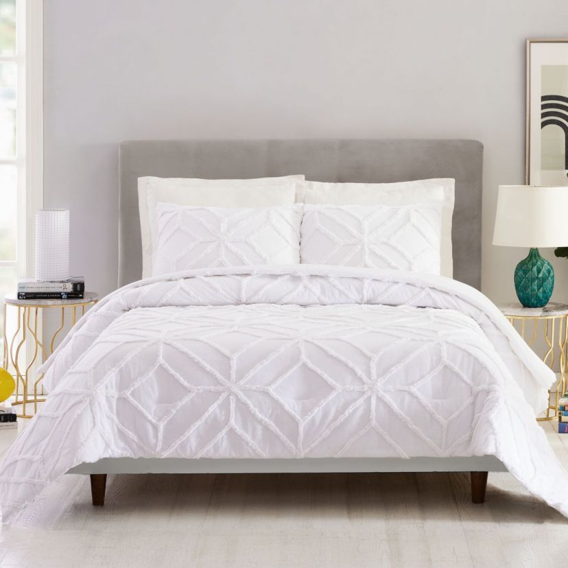 Tufted Chenille Duvet Cover Set