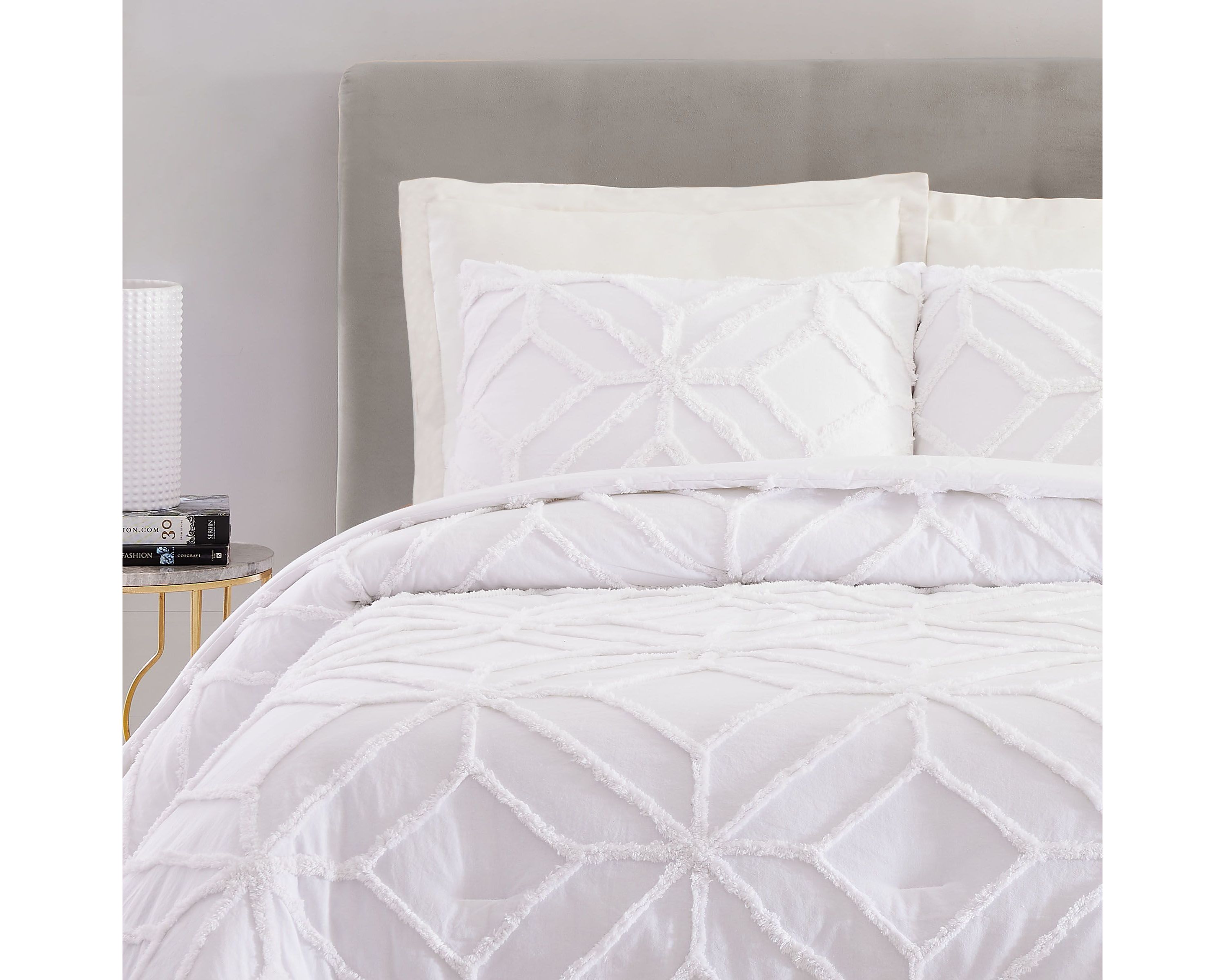 Tufted Chenille Duvet Cover Set