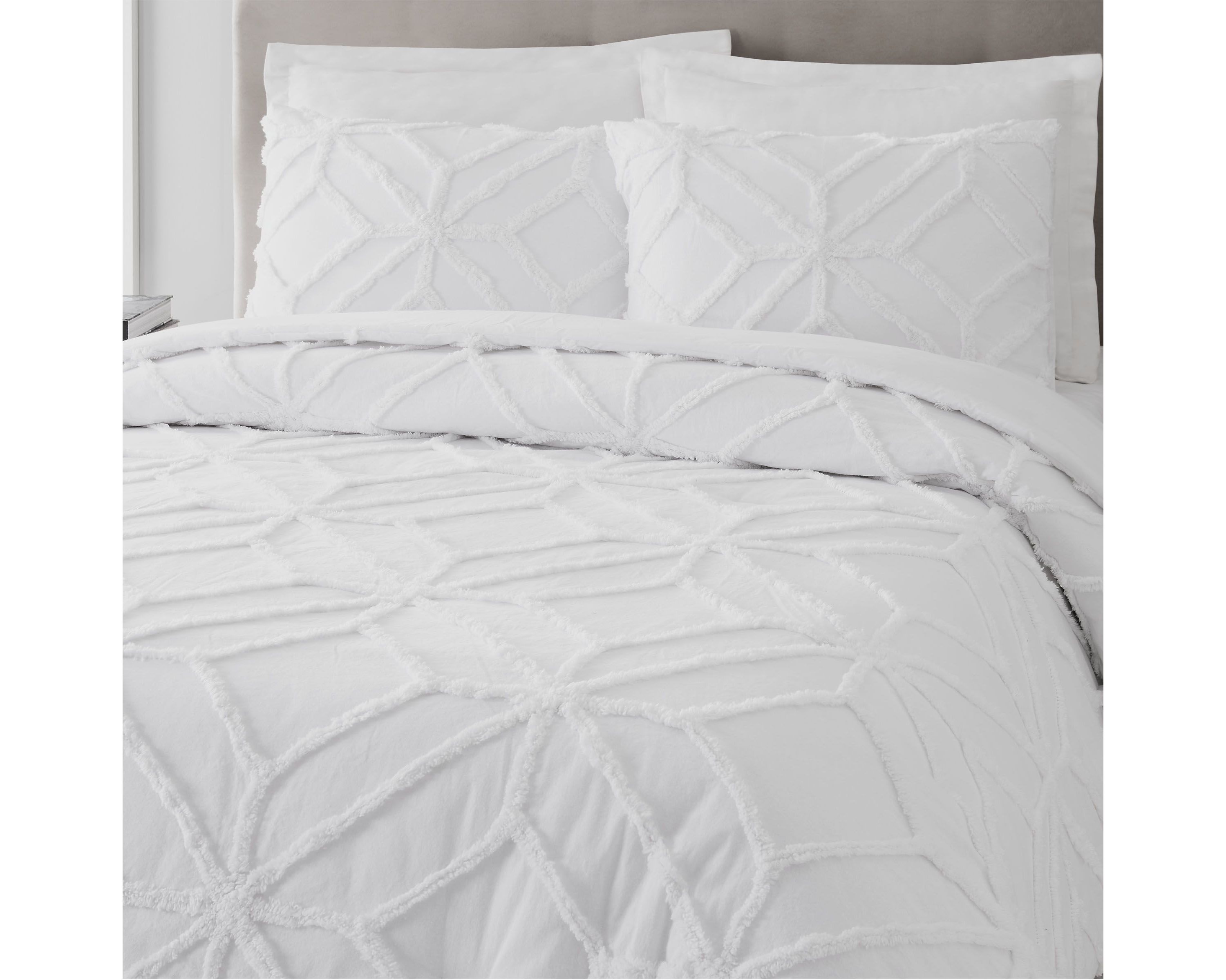 Tufted Chenille Duvet Cover Set