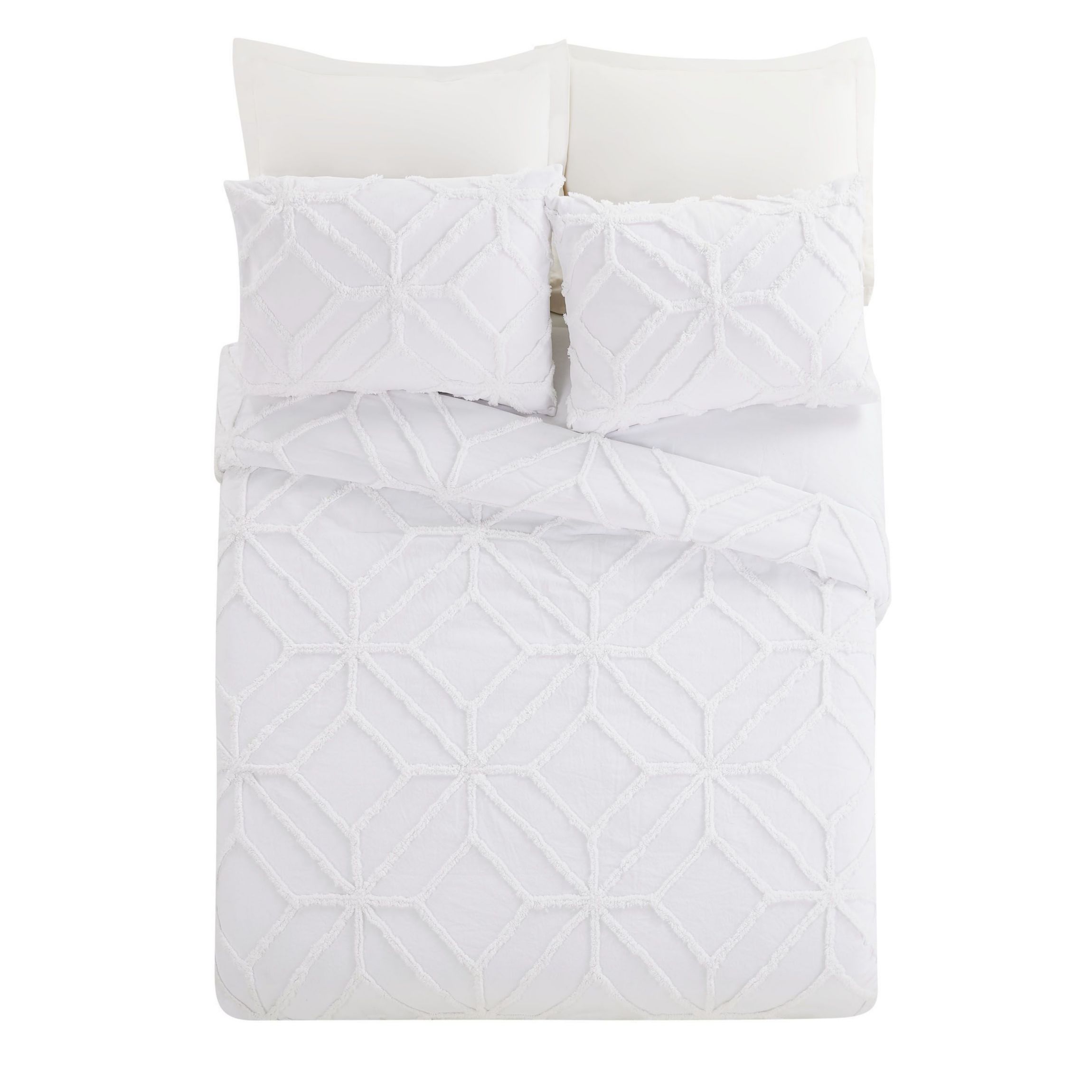 Tufted Chenille Duvet Cover Set