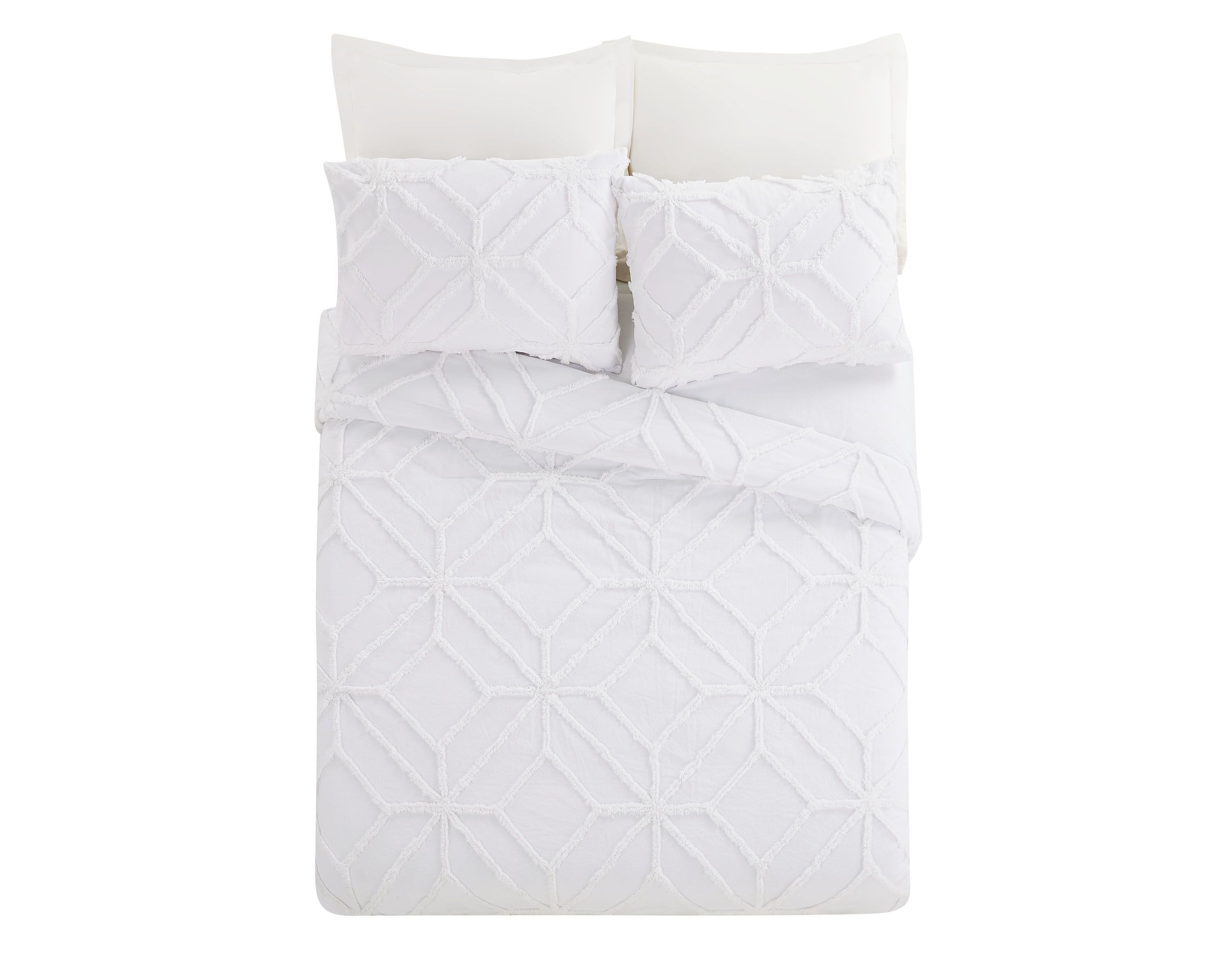 Tufted Chenille Duvet Cover Set