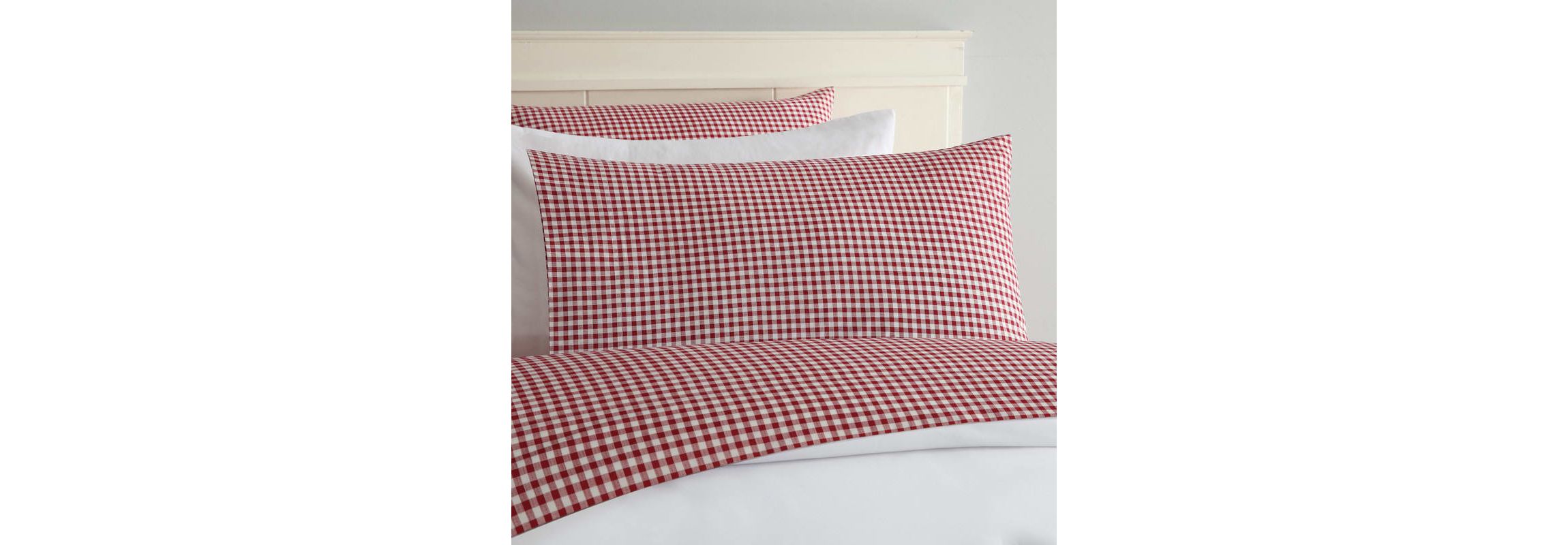 Gingham 250 Thread Count Cotton Percale Sheet Set