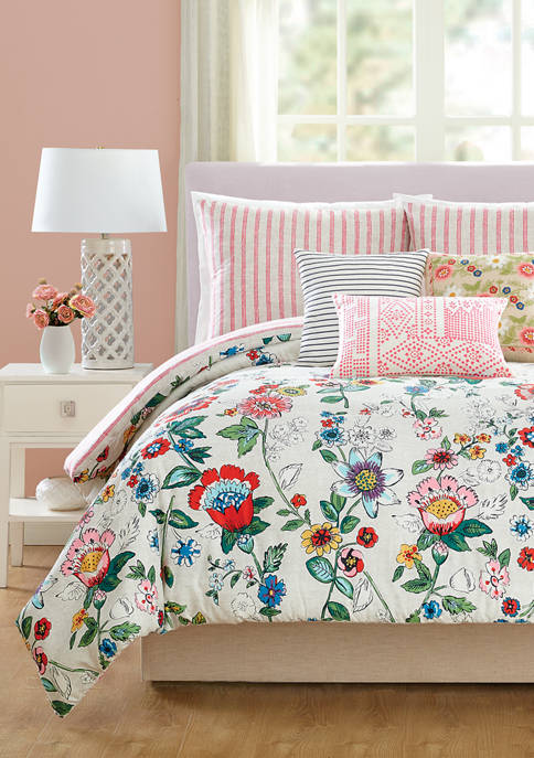 Vera Bradley Coral Floral 2-Piece Comforter Set - Twin | belk