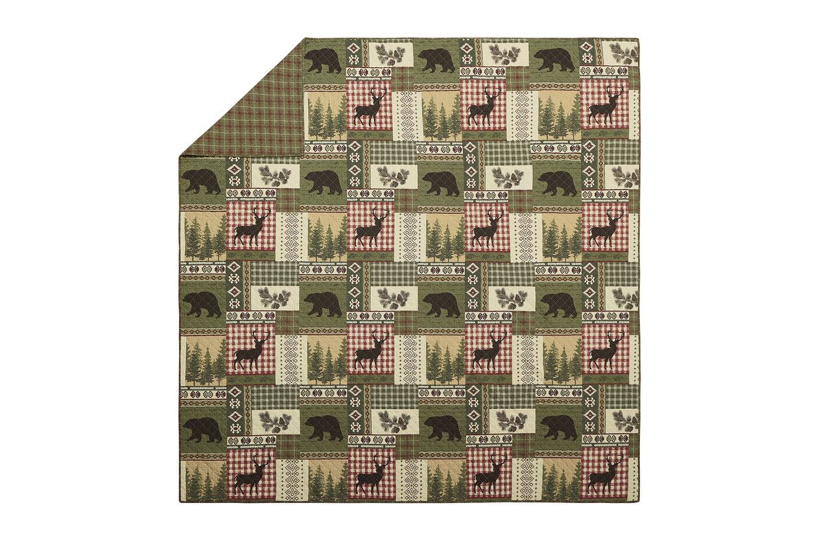 Dorset 100% Cotton Reversible Quilt Set