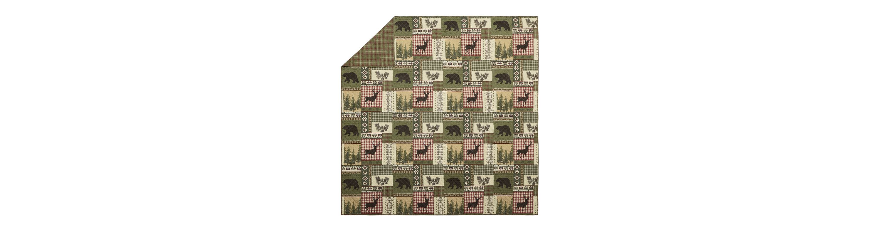 Dorset 100% Cotton Reversible Quilt Set