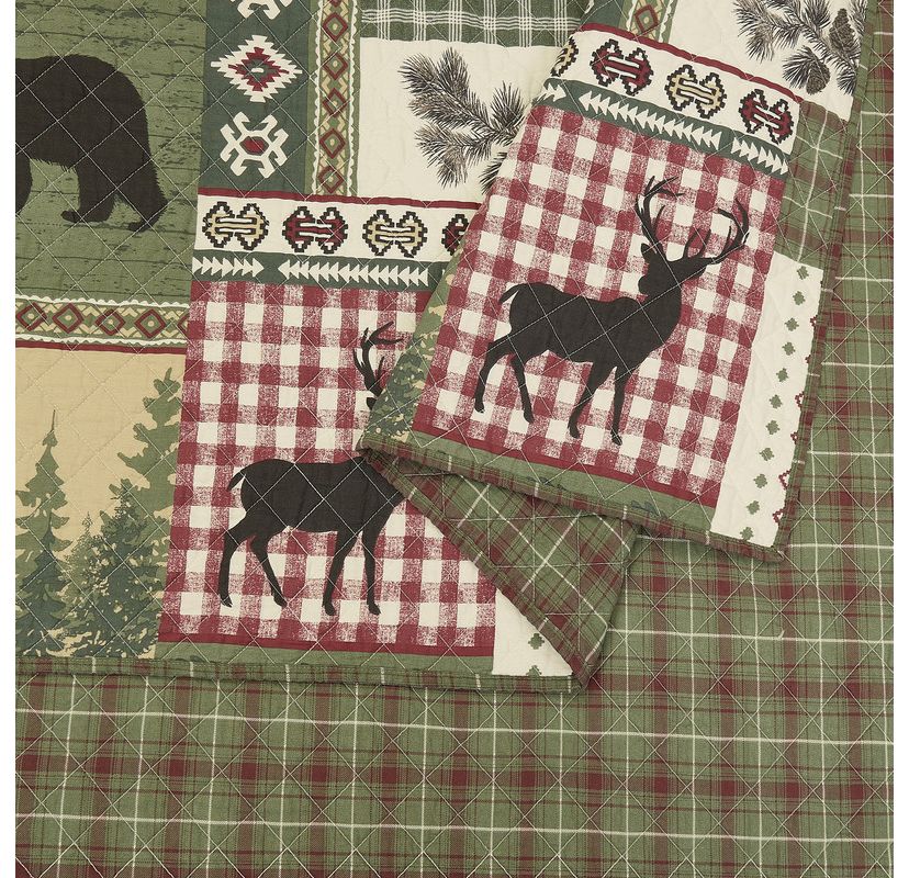 Dorset 100% Cotton Reversible Quilt Set