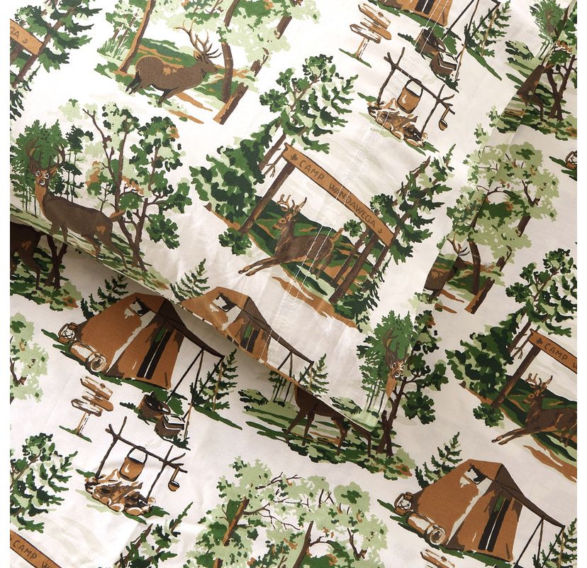 Camp Wandawega 100% Cotton Percale Sheet Set
