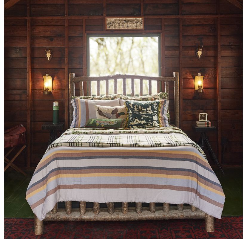 Camp Wandawega Flannel Stripe Comforter Set