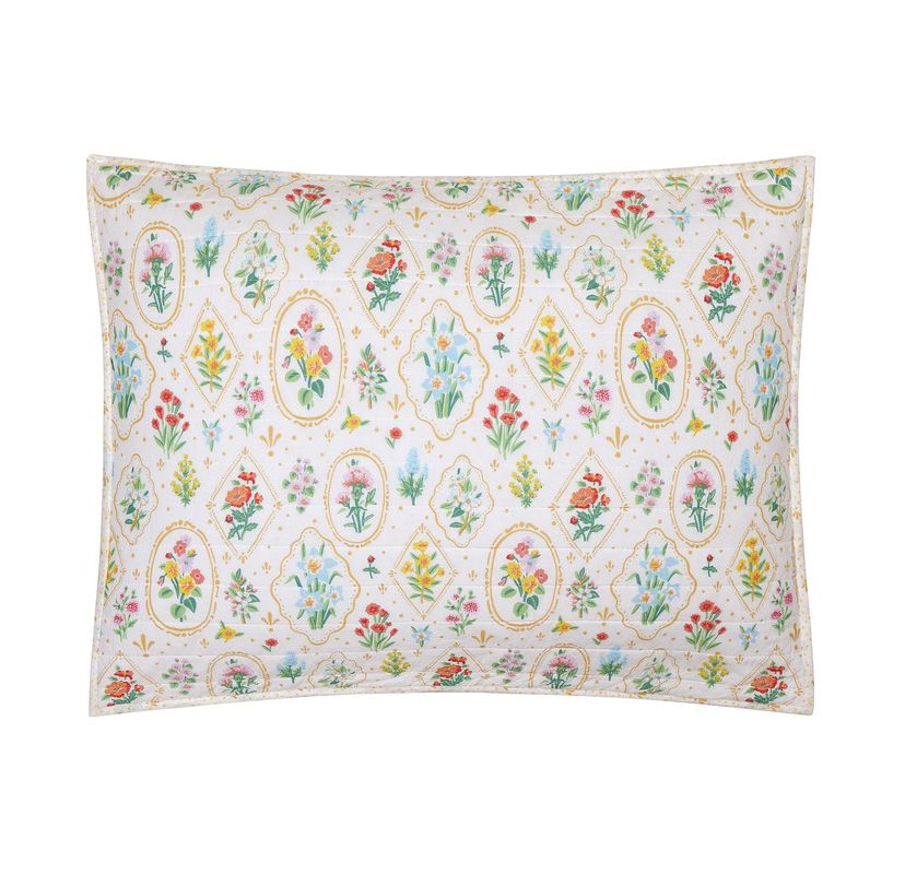 Floral Wallpaper Cotton Quilt Set by Angela Staehling