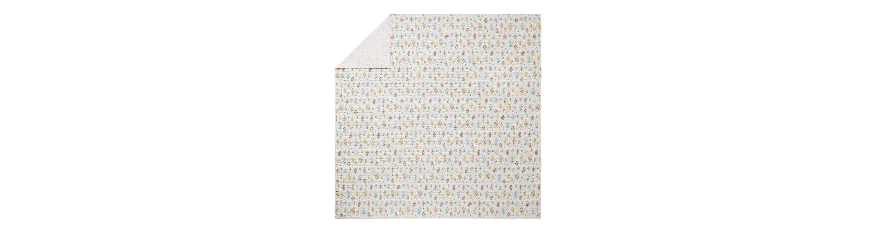 Floral Wallpaper Cotton Quilt Set by Angela Staehling