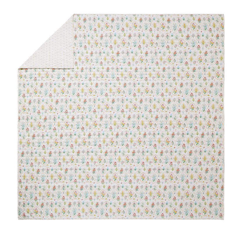 Floral Wallpaper Cotton Quilt Set by Angela Staehling