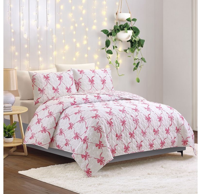 Abigail Bow Reversible Quilt Set