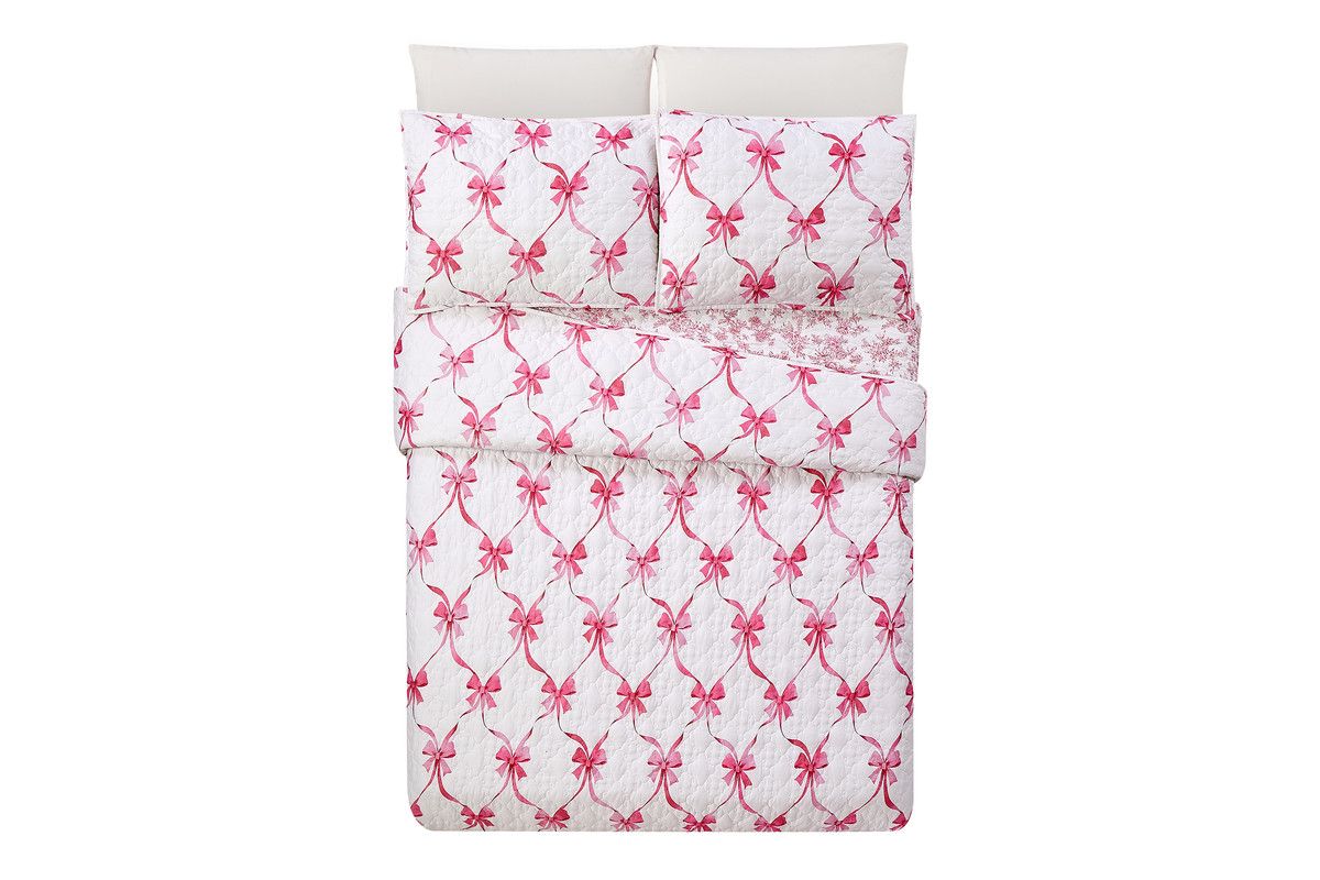 Abigail Bow Reversible Quilt Set