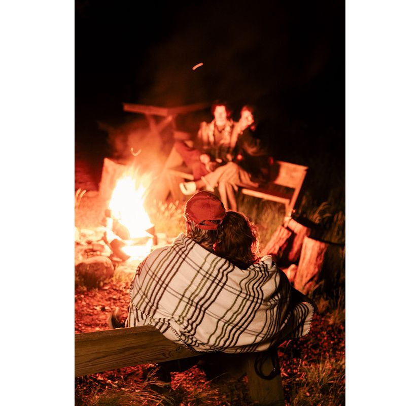 Camp Wandawega Oversized Plaid Throw