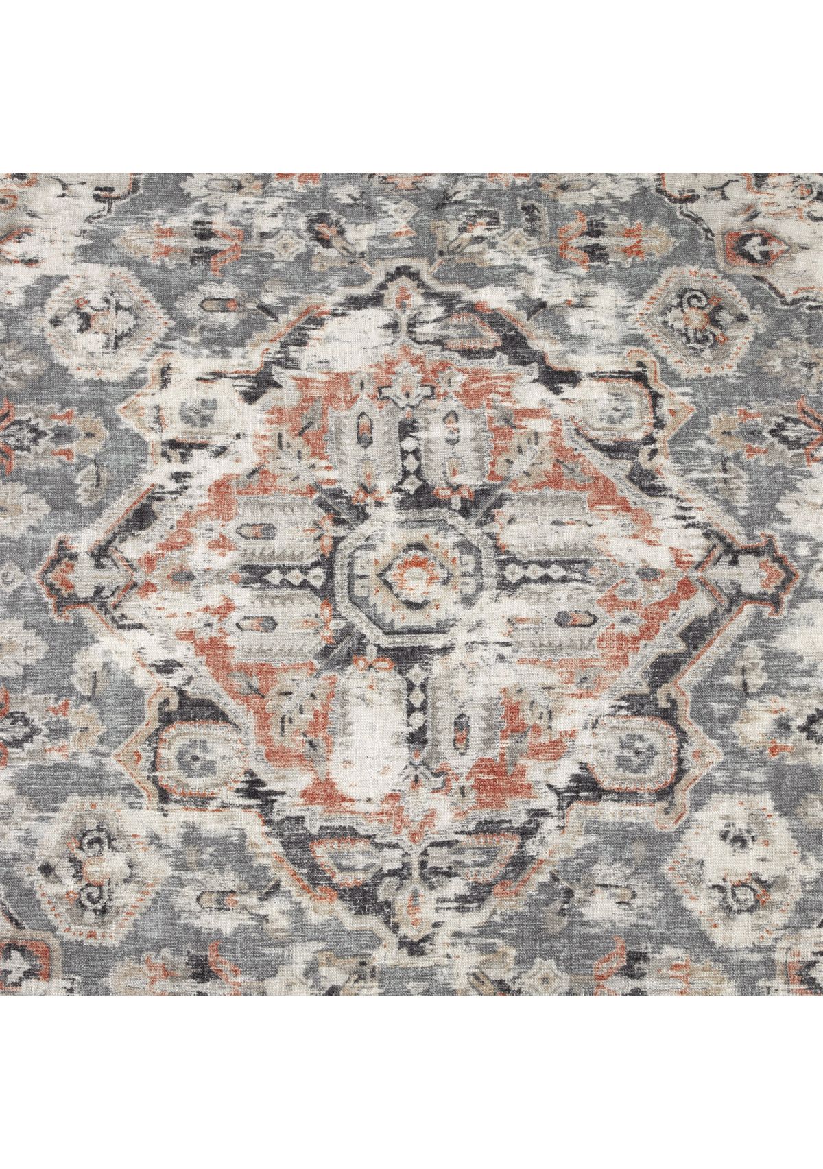 Carmen Taupe Vintage Kilim Medallion Comforter Set, 3 Piece