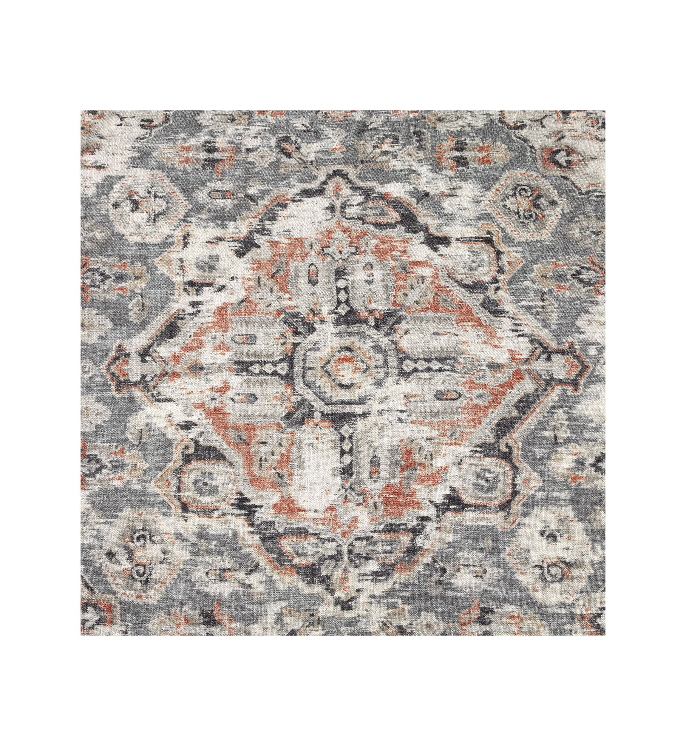 Carmen Taupe Vintage Kilim Medallion Comforter Set, 3 Piece