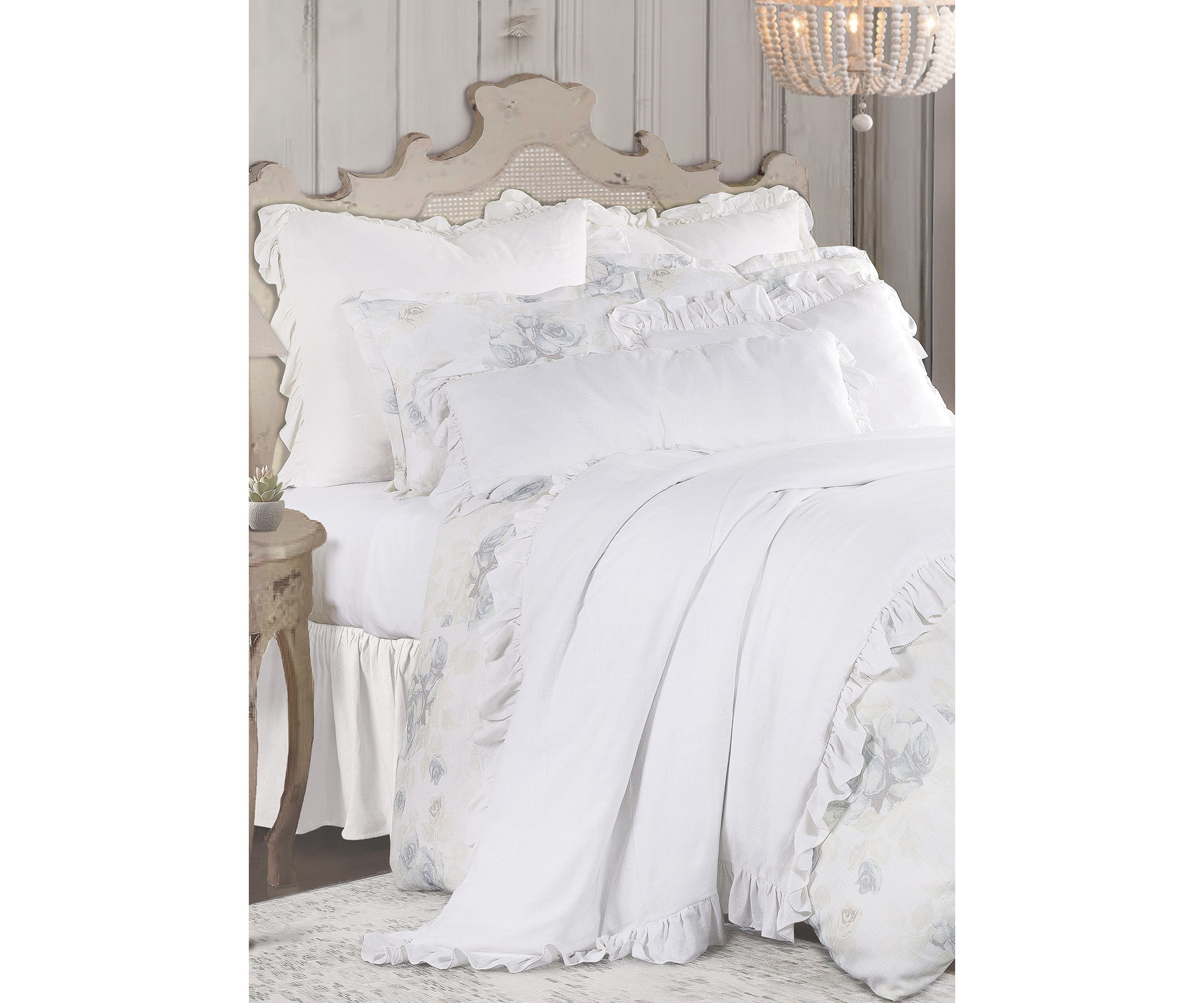 Rosaline Washed Linen Comforter Set