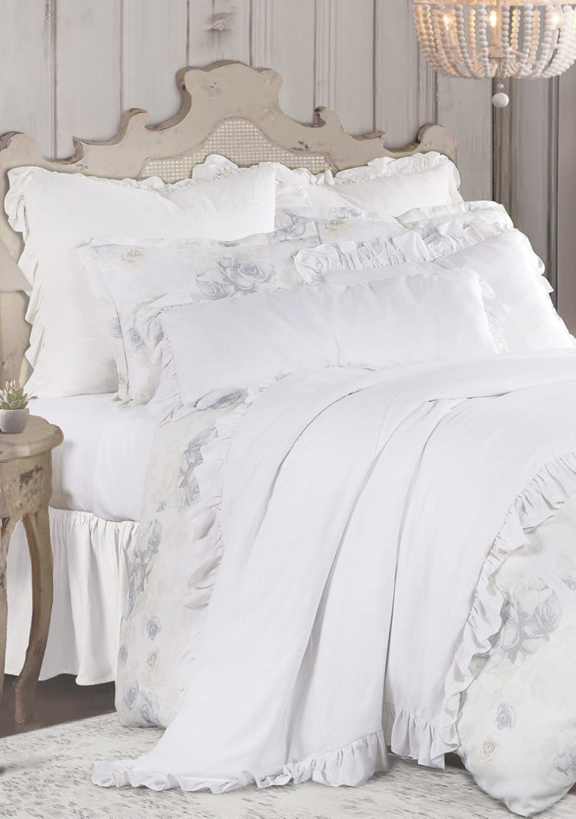 Rosaline Washed Linen Comforter Set