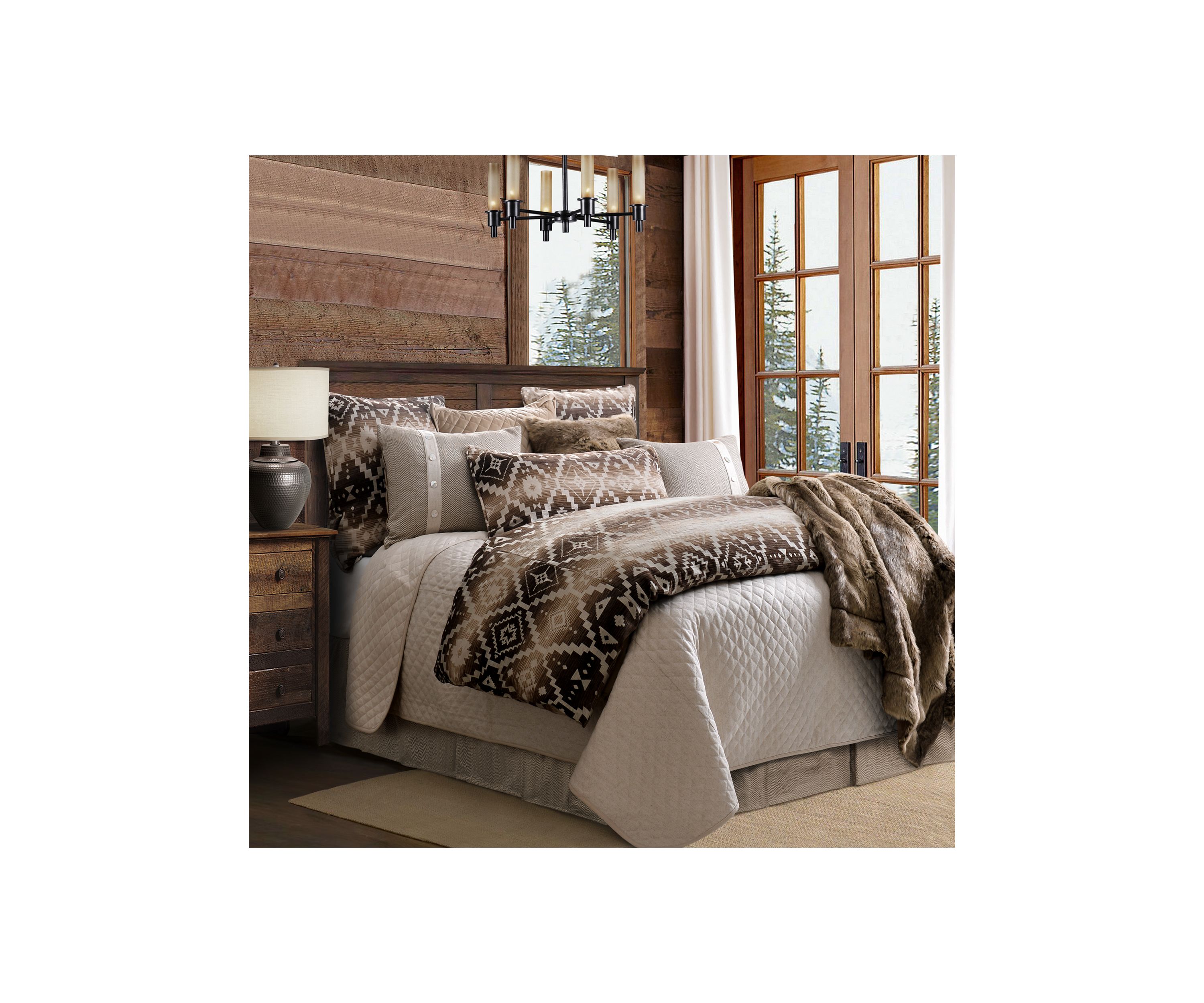 Chalet Aztec Comforter Set, 3 Piece