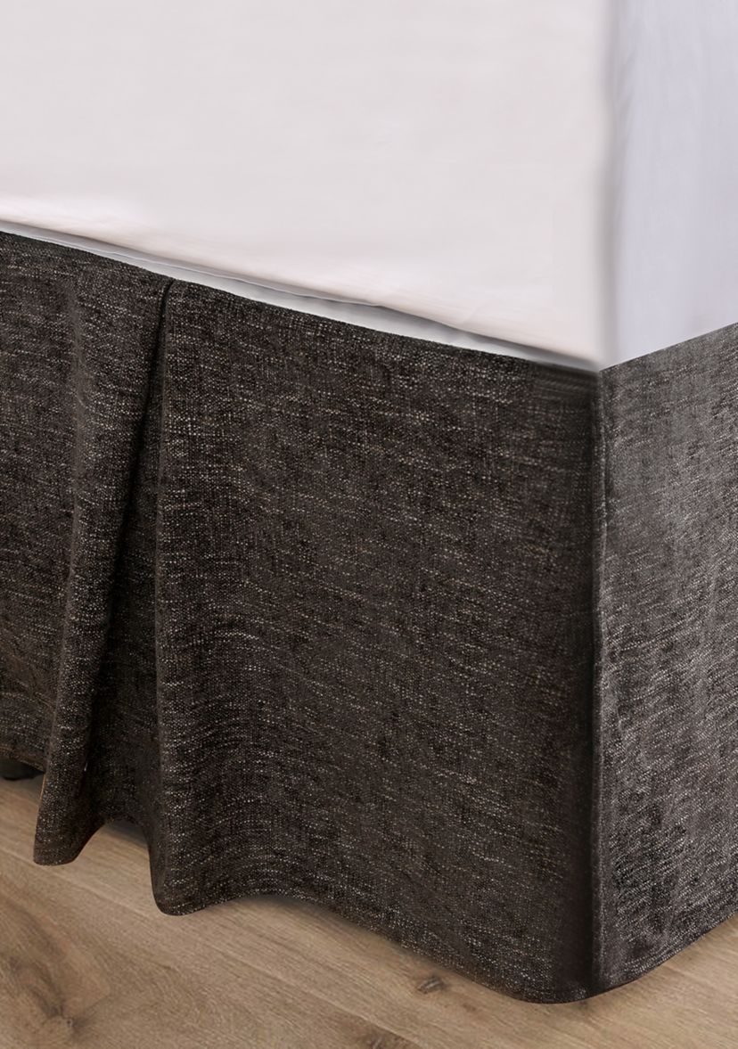 Black Chenille Bed Skirt