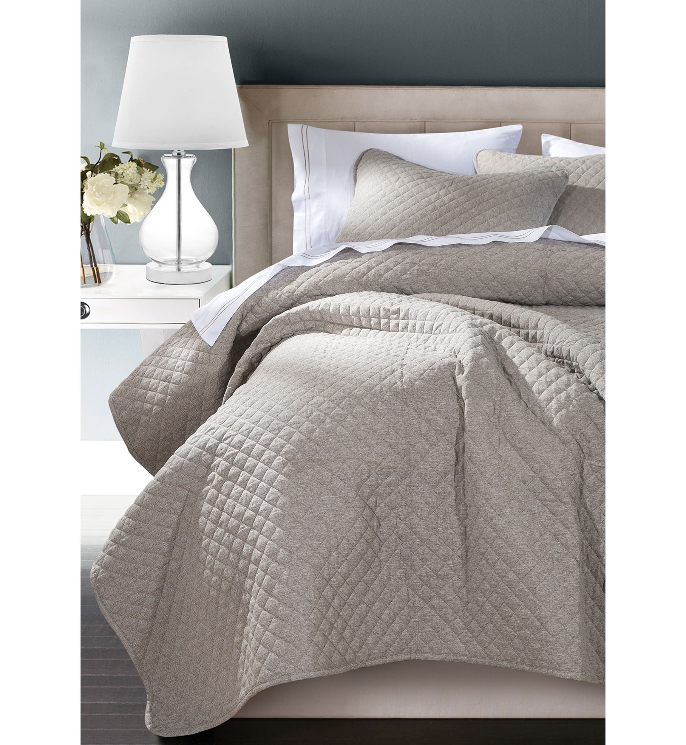 Anna Diamond Quilted Coverlet Set