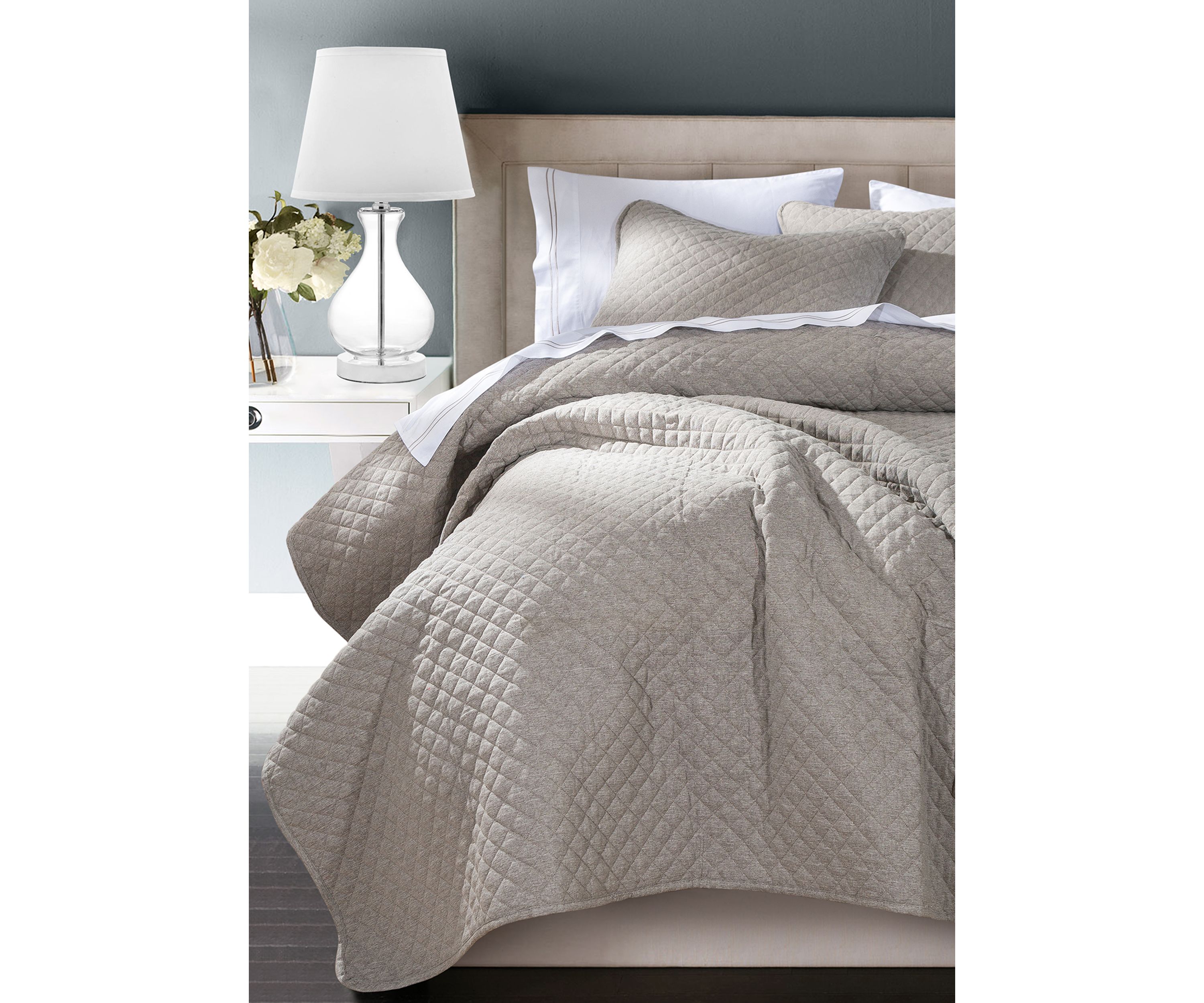 Anna Diamond Quilted Coverlet Set