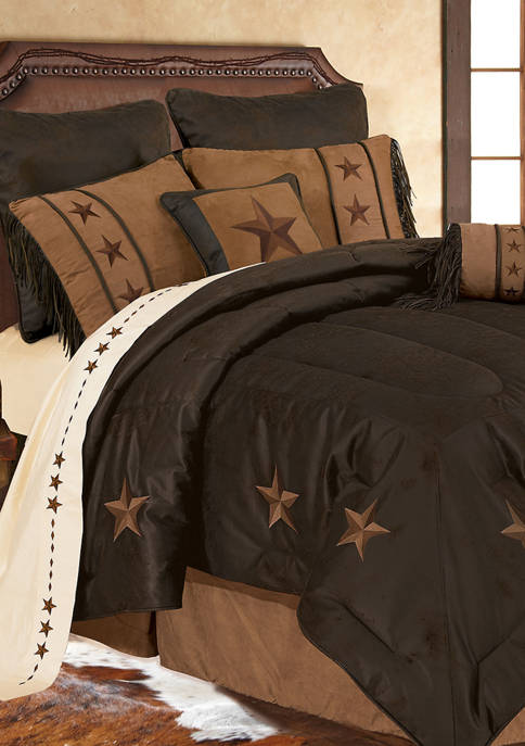 Hiend Accents Laredo Comforter Set Belk, Leather Comforter Set Queen Size