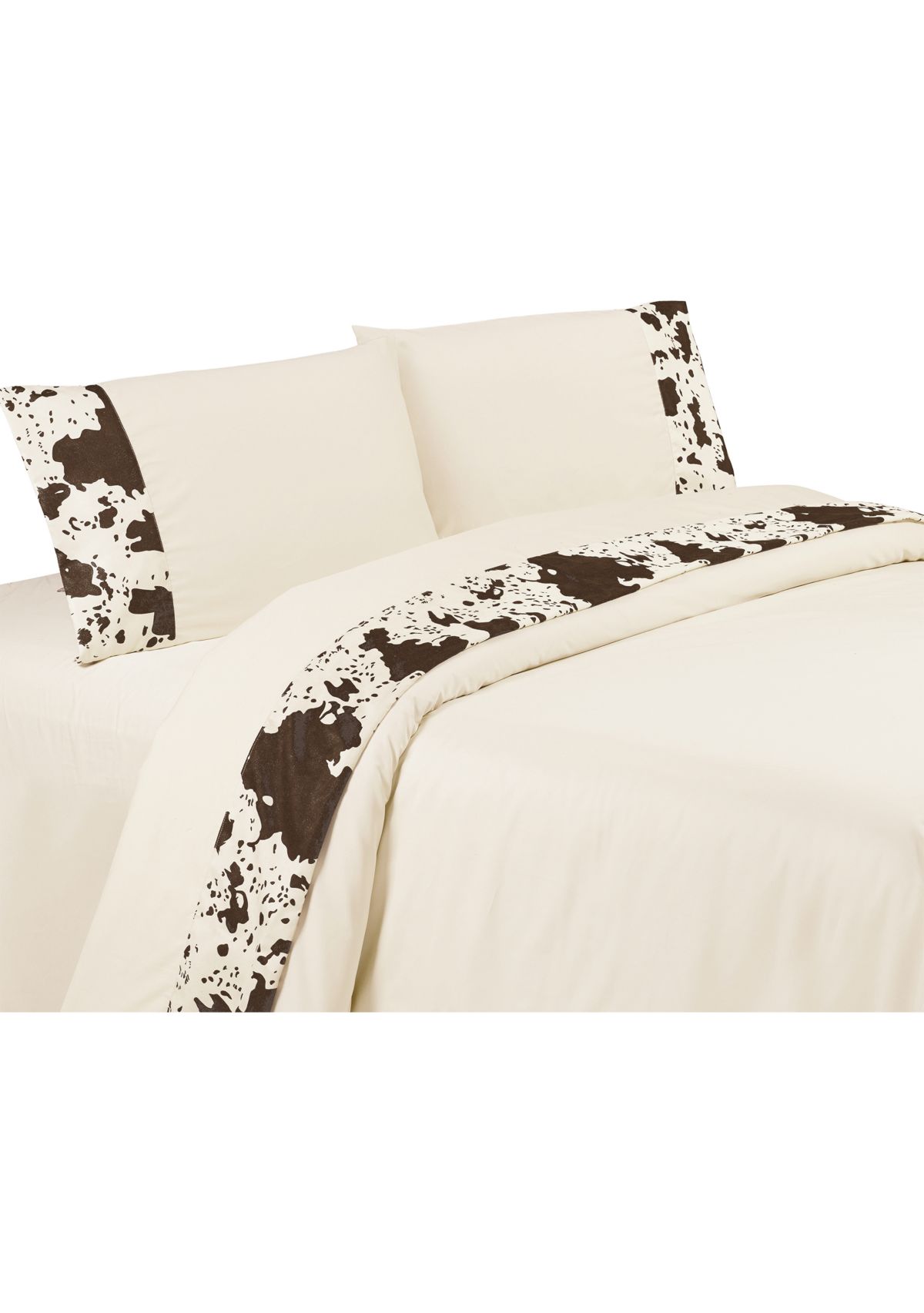 350TC Cotton Cowhide Sheet Set, 4-Piece