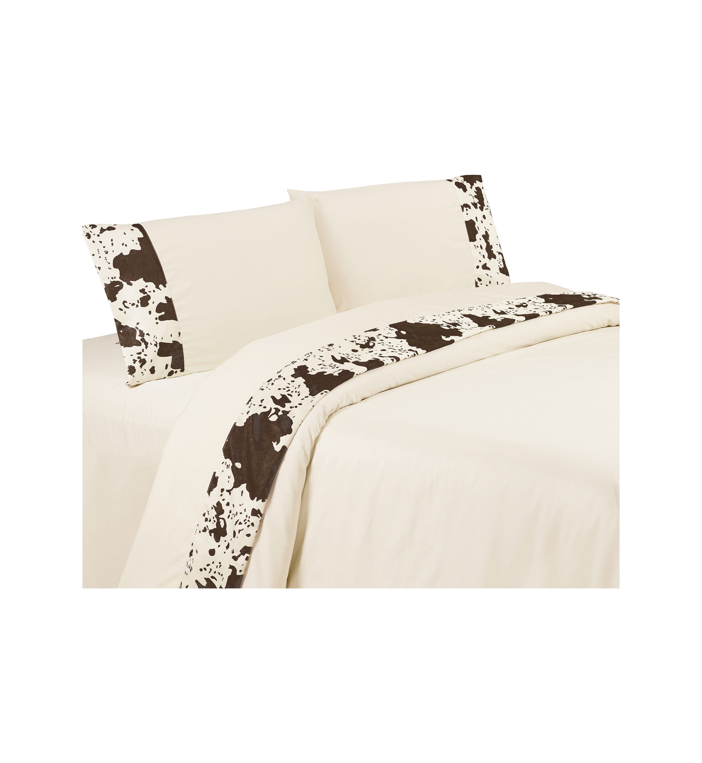 350TC Cotton Cowhide Sheet Set, 4-Piece