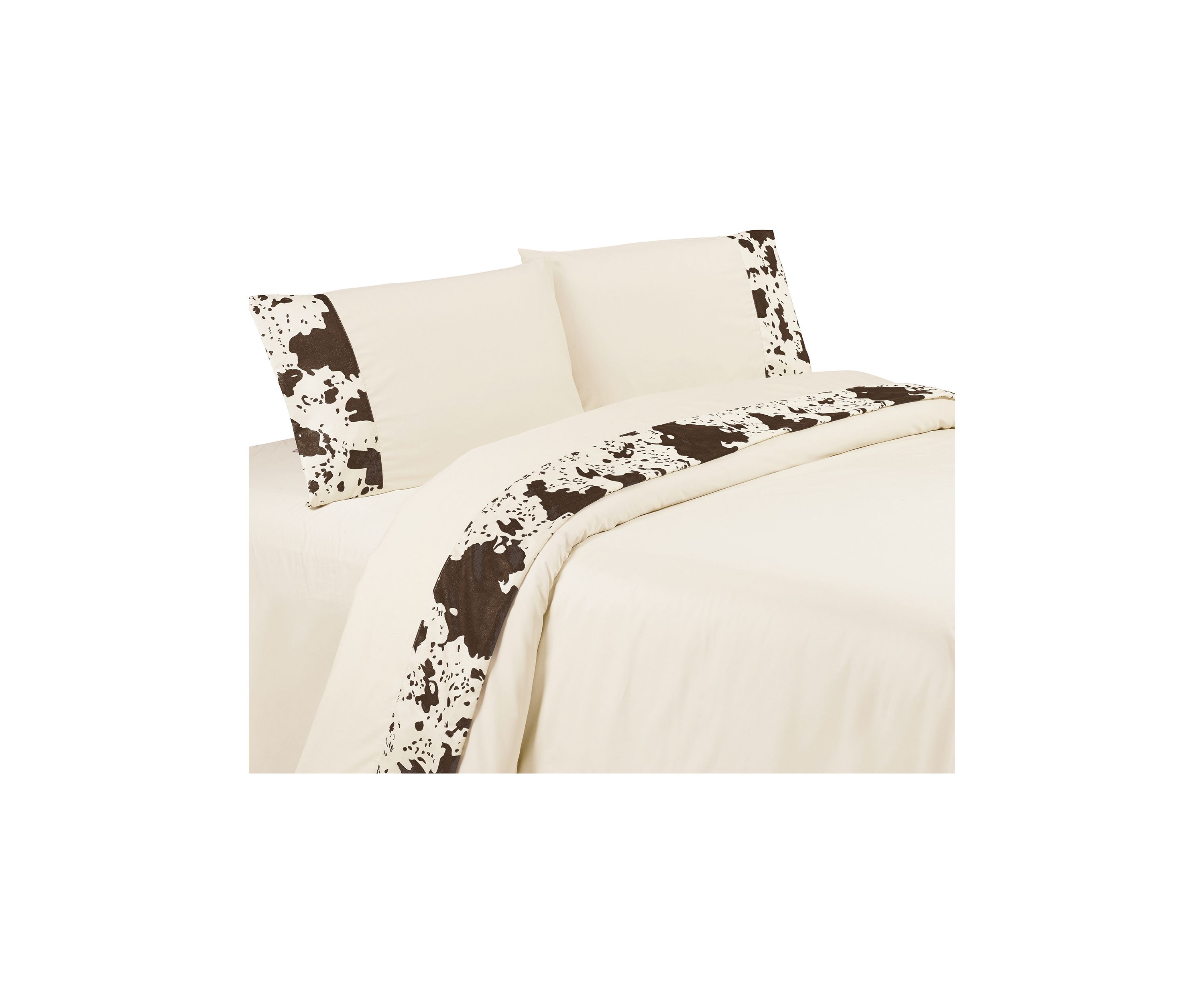 350TC Cotton Cowhide Sheet Set, 4-Piece