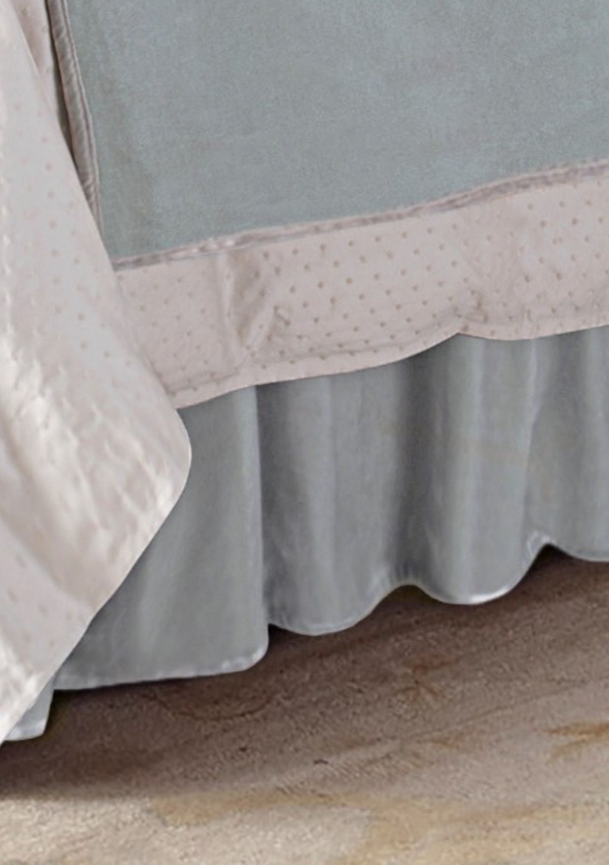 Gatherer Velvet Bed Skirt