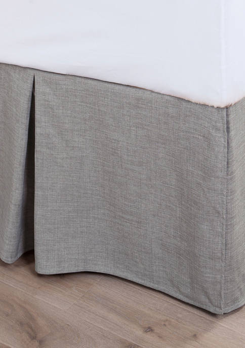 HiEnd Accents Solid Linen Bed Skirt