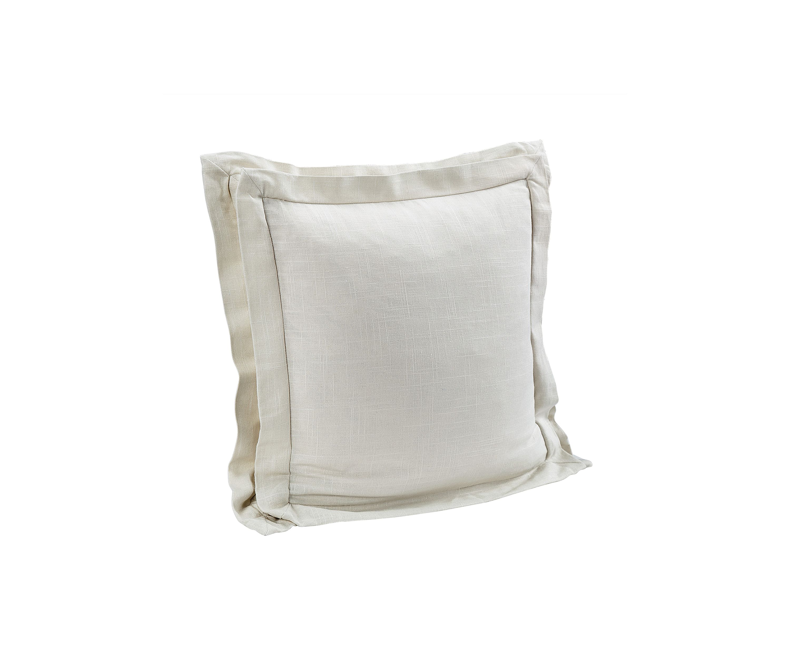 Luna Double Flanged Washed Linen Pillow