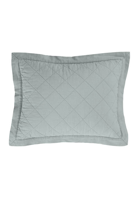 HiEnd Accents Linen Quilted Pillow