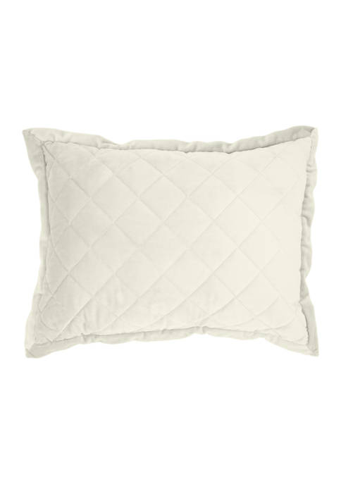 HiEnd Accents Velvet Quilted Pillow