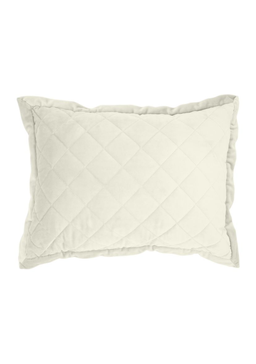 Velvet Diamond Quilted Boudoir Pillow
