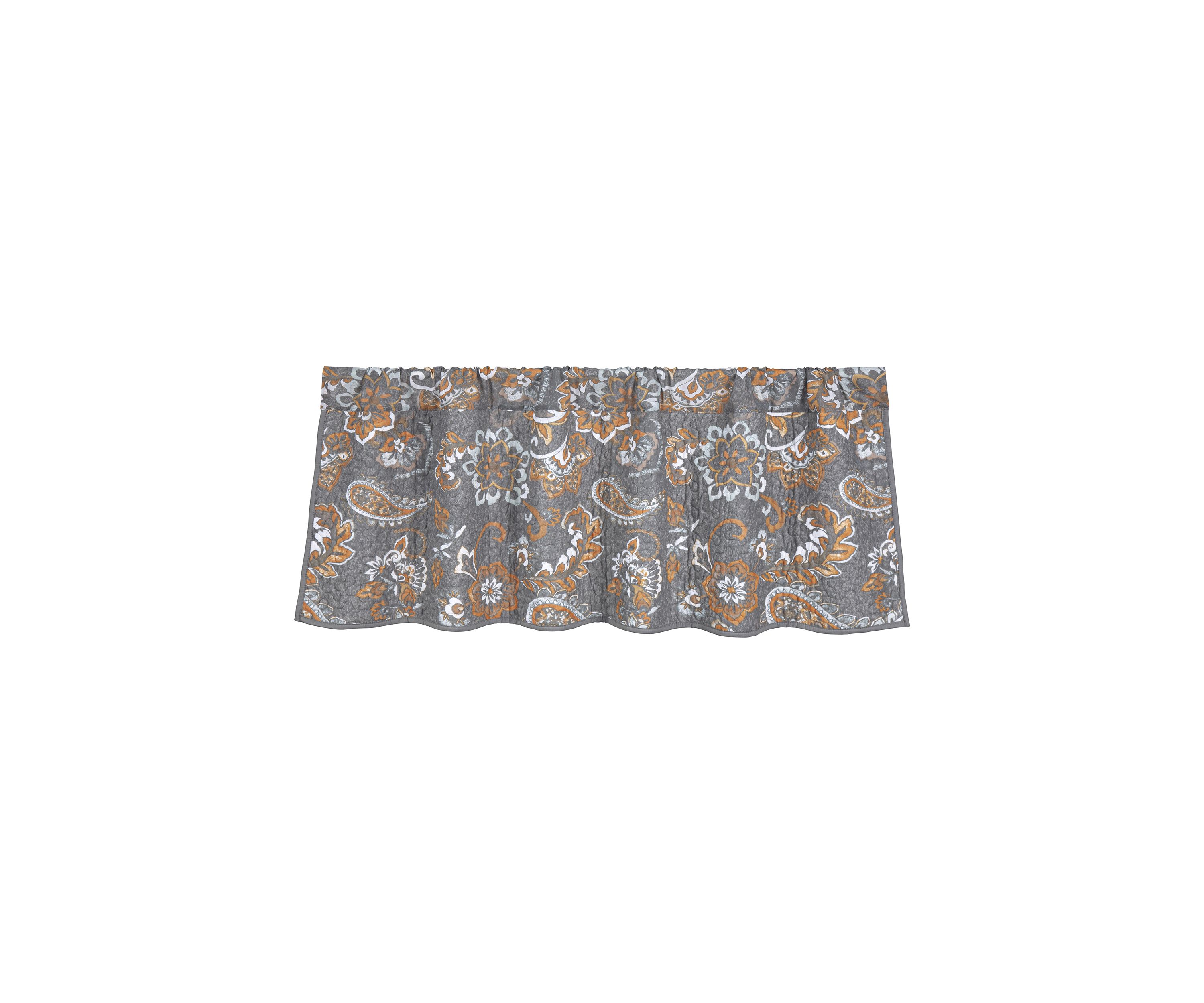 Abbie Western Paisley Quilted Valance