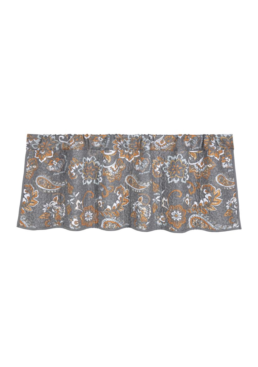 Abbie Western Paisley Quilted Valance