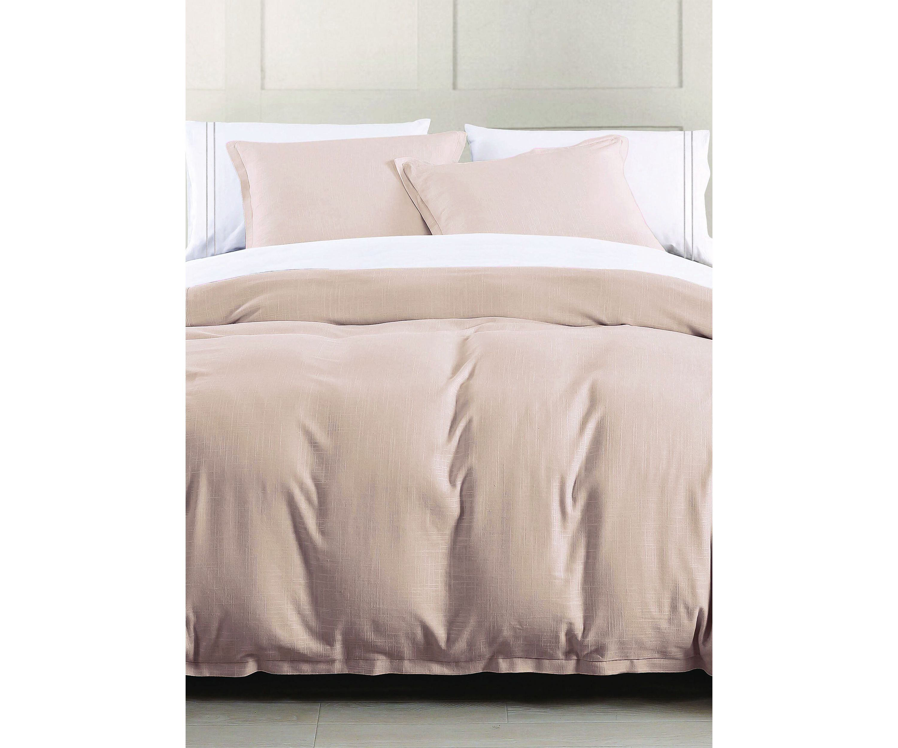 Hera Washed Linen Flange Duvet Cover
