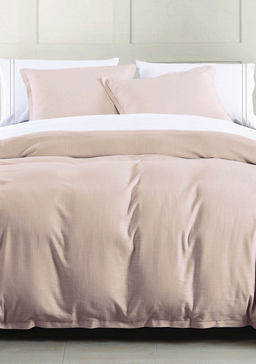 Hera Washed Linen Flange Duvet Cover