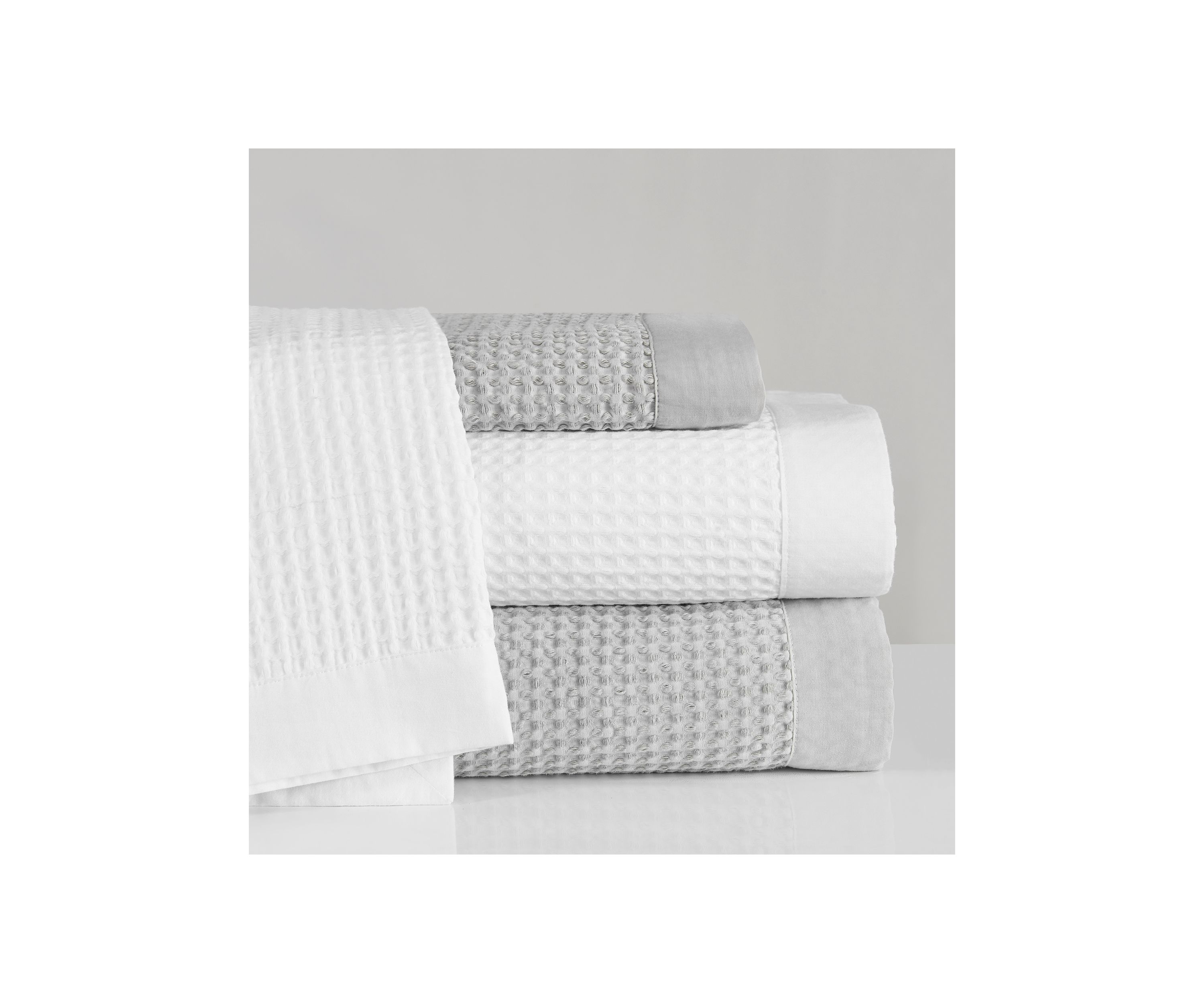 Waffle Weave Cotton Coverlet